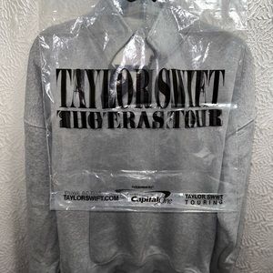 New Taylor Swift The Eras Tour Grey Quarter Zip Sweatshirt